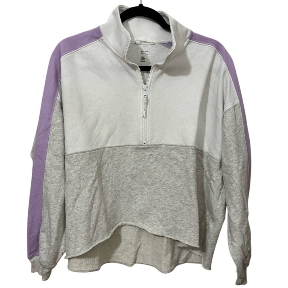 Gilly Hicks Quarter Zip Up‎ Sweater with Stand-Up Collar